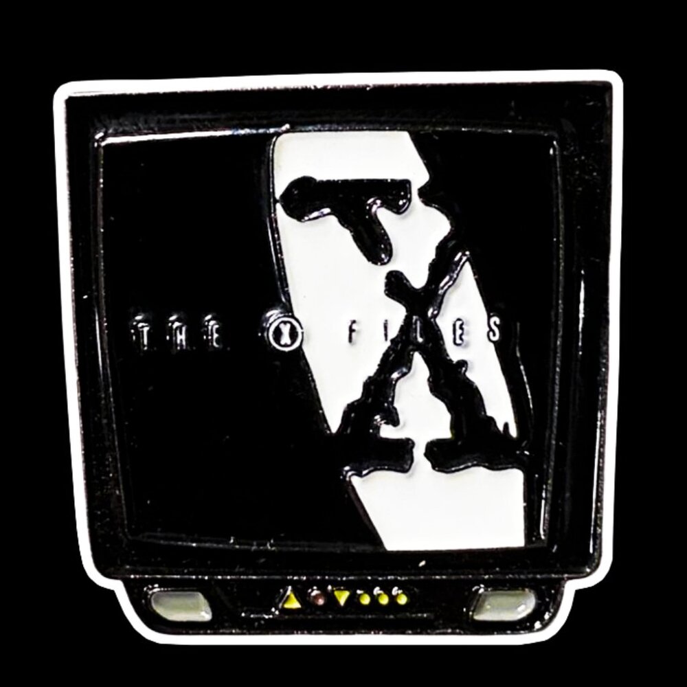 THE X-FILES TELEVISION OIL DRIPPED ENAMEL PIN LAPEL PIN BROOCH NWT - Picture 5 of 9